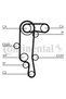 Timing belt set CT957K2 - 3