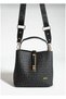 Women's Black Adjustable Strap Hand and Shoulder Bag -Nb2055 - 7