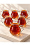 Set of 6 Keyf-I Ala Borasilicate Glass Tea Cups with Handles, Tea Cups Resistant to Fire Contact - 5