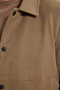 Men's Slim Fit Slim Fit Double Pocketed Snap Closure Pack Brown Coat - 7