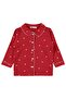 Girl's Hearted Pajama Set |   Single Jersey Long Sleeve |   School Nursery and Daily Use - Red - 3