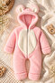 Baby Girl and Boy Plush Bear Jumpsuit