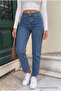 Ankle Length Straight Fit Jeans - 4