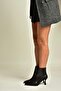 Z518083209 Black Thick Goblet Heeled Women's Boots - 7