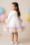 Baby Girl Dress Girls' Dress Birthday Party Wedding Tutu Tulle Long Sleeve Lined Dress - 3