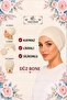 Silicone Flat Bonnet |   Non-Slip Hijab Inner Cap — D Stitch-Free Cream Comfortable and Stylish Use - 2
