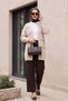 Openwork Embroidered Cardigan -Stone - 5