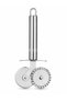 Stainless Steel Double-Sided Pizza and Dough Cutter – Metal Ravioli, Dumpling, and Cookie Cutting Wheel - 2