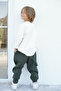 100% Cotton Children's Tracksuit Bottom - Khaki 3 Thread Yarn-Dyed Combed Cotton Quality (Single Bottom) - 3