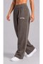 Regular Women's Black Wide Leg Oversize Sweatpants - 6
