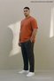 Tile Large Size Men's Basic Crew Neck T-Shirt - 4