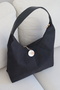 New Season Large Salaş Black Suede Shoulder Bag - 5