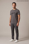 Dark Gray Men's Change Printed Crew Neck Loose Fit T-Shirt - 4