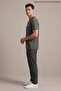 Dark Gray Men's Be a Nice Human Printed Crew Neck Loose Fit T-Shirt - 4