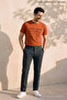 Orange Men's Insire Others Printed Crew Neck T-Shirt - 4