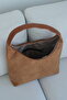 New Season Large Salaş Tan Suede Shoulder Bag - 6