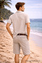Men's Daily Trend Premium Black Linen Shirt - 5
