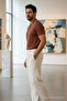Men's Trend Striped Premium Tile Polo Neck T-Shirt - 3