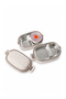 2-Tier Compartmented Stainless Steel Storage Container with Top Handle 1140 ml - 7