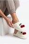 Women's House Slippers Cherry House Slippers Winter Slippers Guest Slippers Furry Slippers - 7