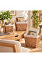 Decorative Multi-Purpose Water Hyacinth Organizer Basket Set of 3 - 2