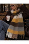 Women's Yellow Shoulder Shawl Scarf 45x200 Cm Sal1270 - 2