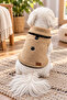 Winter Plush Dog Vest Leash - Warm Buttoned Soft Fleece Small Breed Dog Outfit - 2