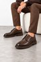 Mavro Men's Genuine Leather Classic Shoes - Brown - 4