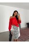 Multicolored Zebra Patterned Skirt - 7015 - 4