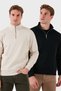 Cotton Regular Fit Stand Collar 2-Pack Sweat Men's Sweatshirt 59052592S2