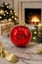 Christmas Tree Ornament Bright Red Cici Ball 20 cm - 3