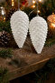 Christmas Tree Ornament Luxury Pine Cone Set of 2 - 4