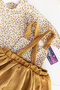 Baby Girl Velvet Dress with Shirt Baby Salopet Dress - 5