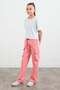 Cargo Pocket Girls' Sweatpants with Elastic Waist