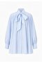Fular Detail Pleated Shirt - 5