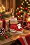 Christmas Tree Ornament Red Skates 12 cm - 4