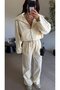 Yellow elastic waist wide leg ria pants - 3
