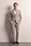 Ds Damat Comfort Beige Waffle Patterned Suit - 4