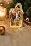 Christmas Pine Tree Ornament Crystal Rectangular Cut Champagne - 4