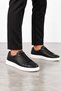 Cooper Men's Genuine Leather Sneaker Shoes - Black