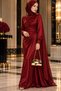 Women's Gold Gold Color Metal Design Evening Bag - 7