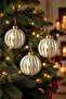 Christmas Pine Tree Ornament Shiny Special Yakamoz Gold Holiday Cici Top 8cm 3-Pack