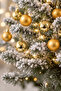 Christmas Pine Tree Ornament Cici Top 4 cm 12Pcs Gold - 2