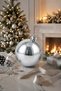 Christmas Tree Ornament Shiny Silver Cici Ball 20 cm - 3