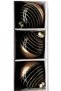 Christmas Pine Tree Ornament Shiny Special Zebra Patterned Holiday Cici Top 8cm Set of 3 - 8