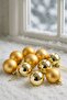 Christmas Pine Tree Ornament Cici Top 4 cm 12Pcs Gold - 7