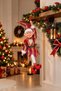 Christmas Tree Ornament Purple Gold Elf in Dress 36 cm - 5