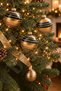 Christmas Pine Tree Ornament Shiny Special Zebra Patterned Holiday Cici Top 8cm Set of 3 - 5