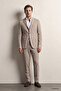 Ds Damat Comfort Beige Waffle Patterned Suit - 2