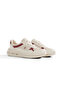 Women's Beige Claret Red Faylon Sole Comfortable Lace-Up Sneaker - 3